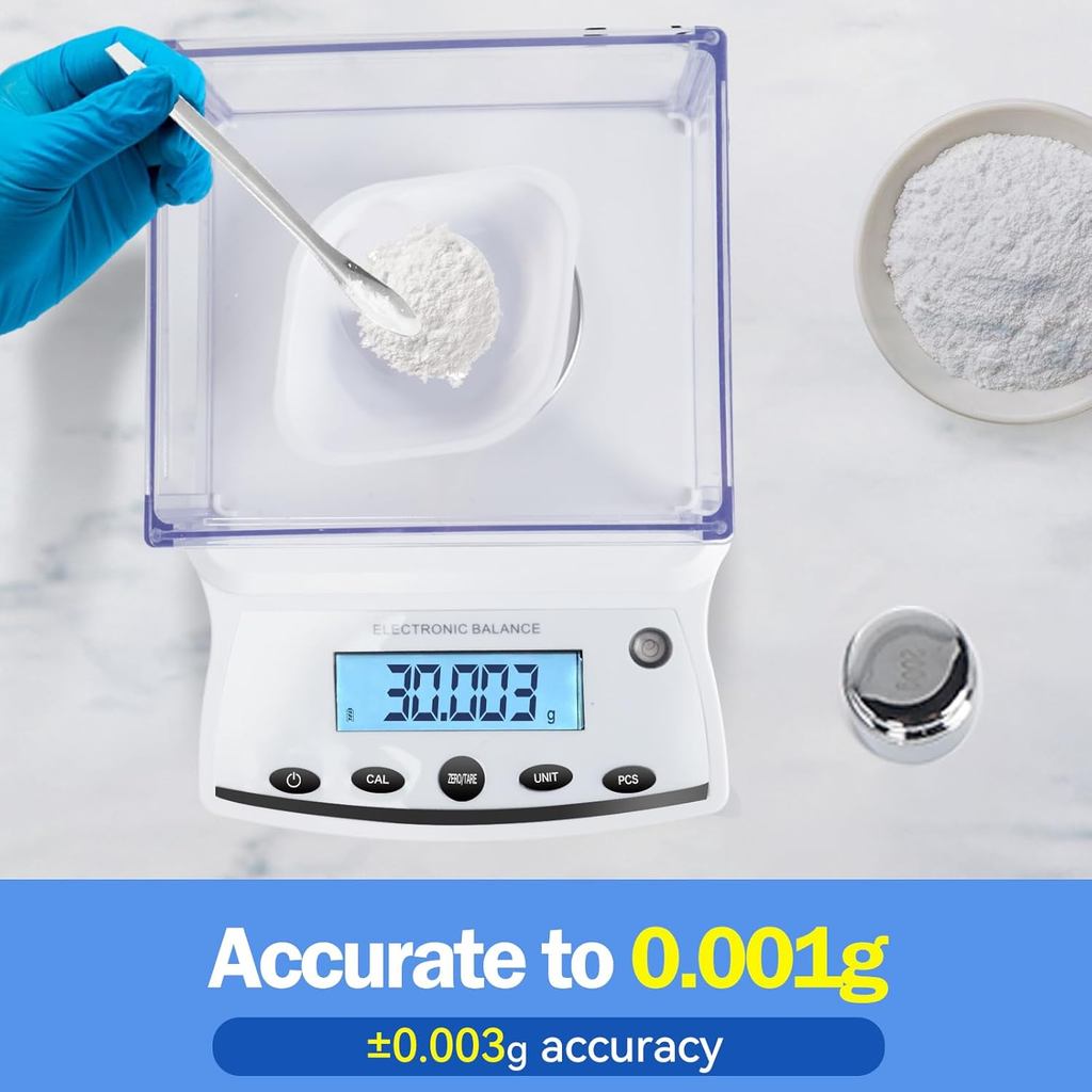 Professional Lab Analytical Balance Scale 500g x 0.001g ความแม่นยําสูงห้องปฏิบัติการ Analytical Scal