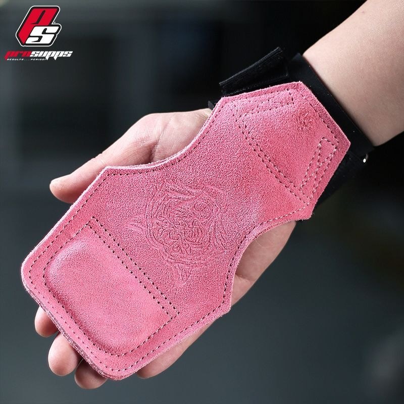 Hydeli Tiger Head Deadlift Power Belt Cowhide Fitness Deadlift Palm Guard Pull-Up Wrist Guard