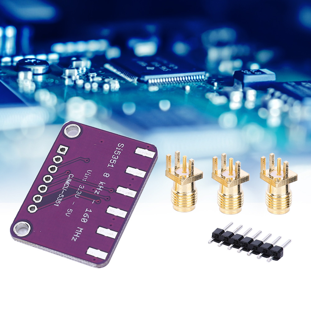 Haape เครื่องกําเนิดไฟฟ้า CJMCU-5351 ส่วนประกอบอิเล็กทรอนิกส์ Si5351A อุปกรณ์อัตโนมัติสําหรับการควบค