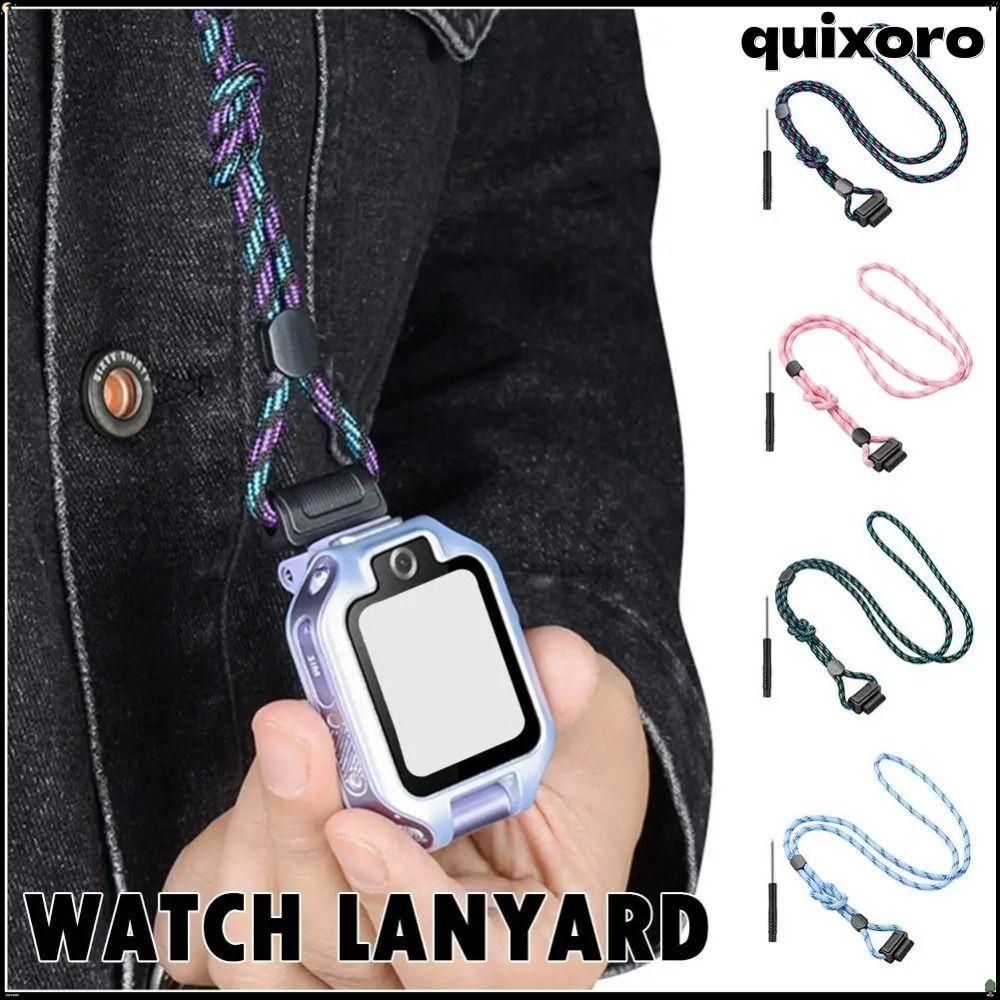 QUIXORO Phone Watch Lanyard,สวมใส่Universalนาฬิกาเด็ก,ทนทานปรับความยาวสายSmartwatchสําหรับเด็กสําหรั