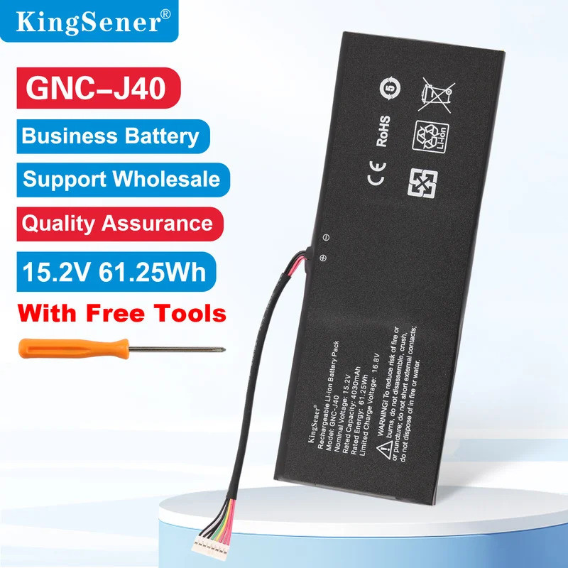 KingSener GNC-J40 เปลี่ยนแบตเตอรี่สําหรับ Gigabyte P34W P34K P34F P34G V2 V3 V4 V5 V7 Series P34W V5