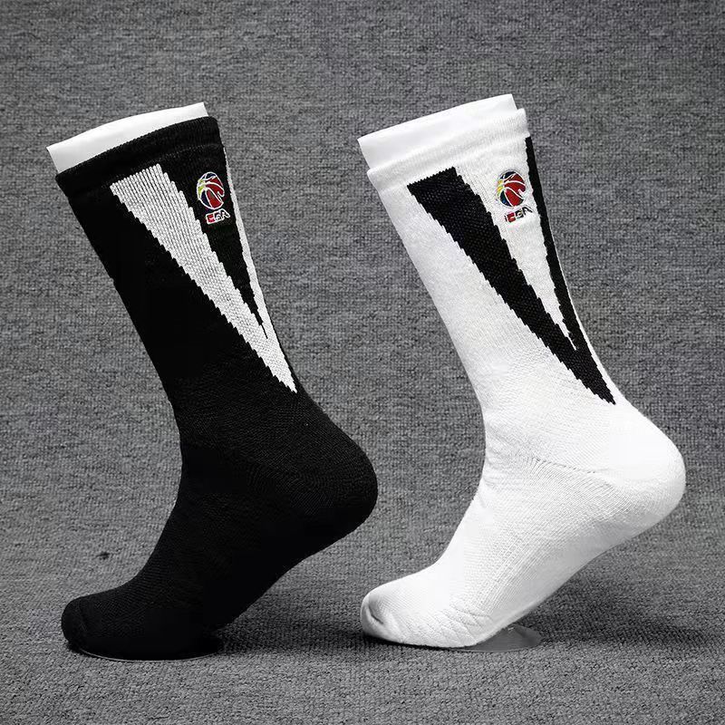 CBA ถุงมือกันลื่นสําหรับผู้ชายถุงเท้าบาสเก็ตบอลปักกันลื่นดูดซับเหงื่อยาว Tubeosdd999myosdd999my20260