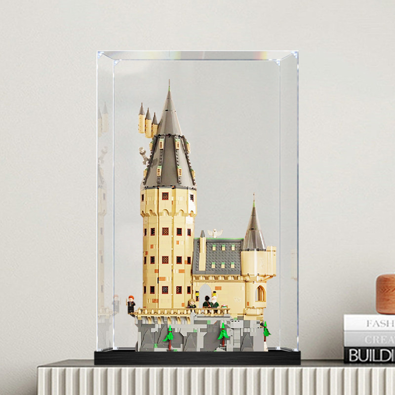 🚀 กล่องอะคริลิคใส ตู้โชว์กันฝุ่น สั่งตัดตามขนาด เลโก้ Lego 76454 Hogwarts Castle ฮอกวอตส์