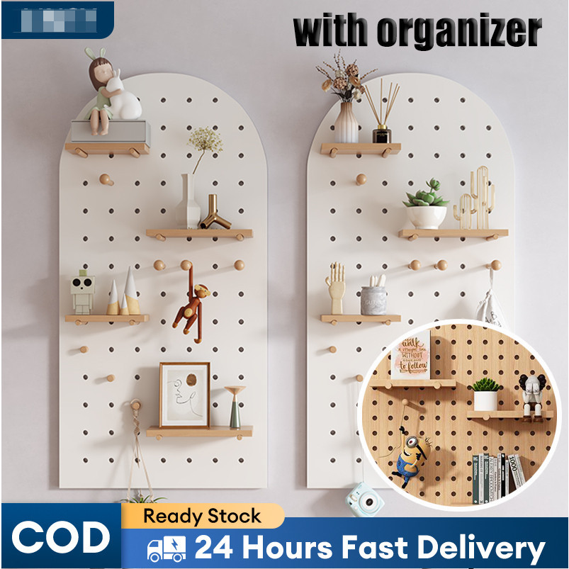 🚀 ชั้นวางของติดผนัง Pegboard DIY ชั้นวางของติดผนัง Pegboard ชั้นวางของติดผนัง DIY ชั้นวางของติดผนังใ