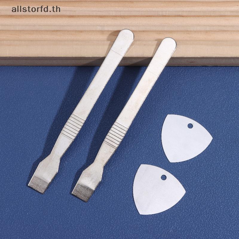 Allstorfd 5 In 1 Professional สแตนเลสหน้าจอโค้ง Pry เครื่องมือสําหรับโทรศัพท์แท็บเล็ตแล็ปท็อปซ่อมโลหะ Spudger Disassembly ชุด TH