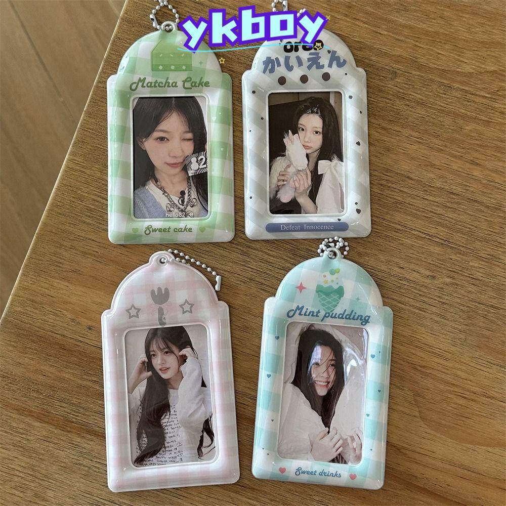 YKBOY Kpop Photocard Holder, Mini Y2K Style Idol Photocard Frame, 3 นิ้วการ์ตูนผู้ถือบัตร