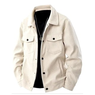 Jaket Corduroy Pria Dengan Kancing Dan Saku-Cocok Untuk Gaya Kasual Dan Formal