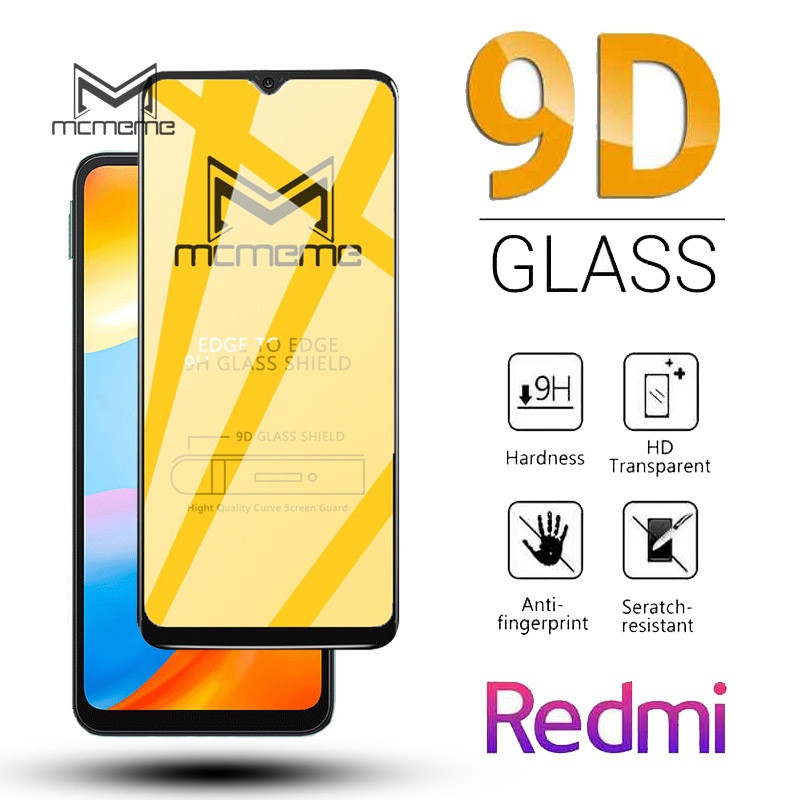 9Dกระจกนิรภัยเต็มรูปแบบสําหรับXiaomi Redmi 10C 10A 6 5 4 Pro 6A 5A Y1 Y2 S2 4X 4A Plus PW9S