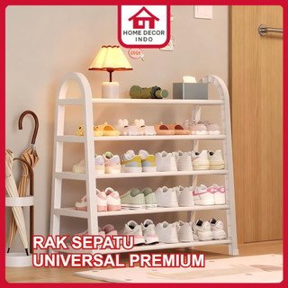 Home Decor - Rak Sepatu Besi 4&5 Susun - Kuat & Anti Karat, Estetik Minimalis, Serbaguna