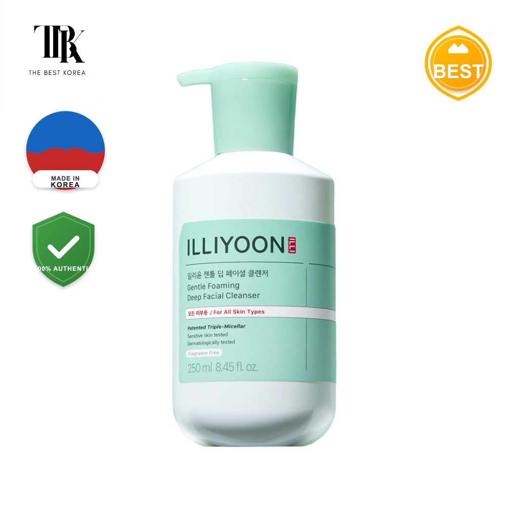 [illyoon] Gentle Foaming Deep Facial Cleanser, 250ml, 1 ชิ้น / Korean Facial Cleanser / Foaming Form