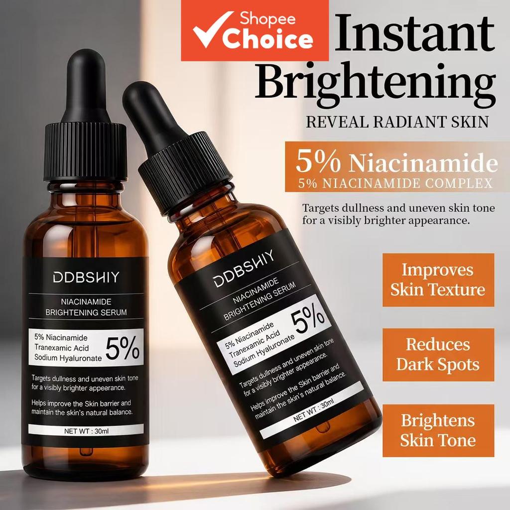 เซรั่มไบรท์เทนนิ่งไนอะซินาไมด์ 5% DDBSHIY – กรดทราเนซามิก, 30มล.