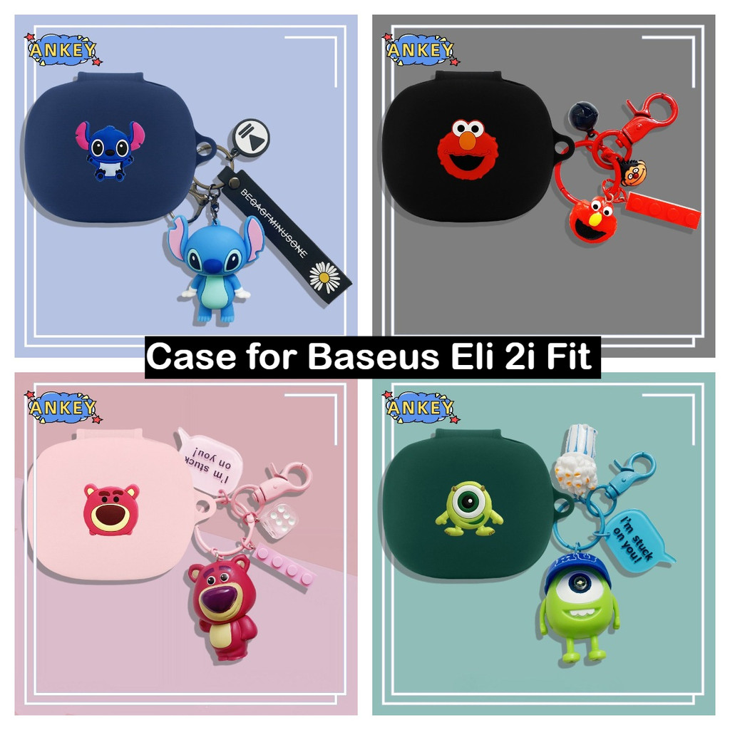 Compatible with Baseus Eli 2i Fit Protective Silicone Cute Cartoon Covers for Baseus Eli 2i Fit Wire