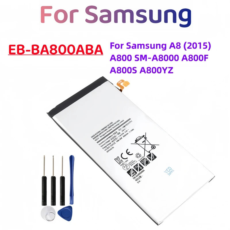 EB-BA800ABE EB-BA800ABA 3050mAh แบตเตอรี่สําหรับ Galaxy A8 (2015) A800 SM-A8000 A800F A800S A800YZ แ