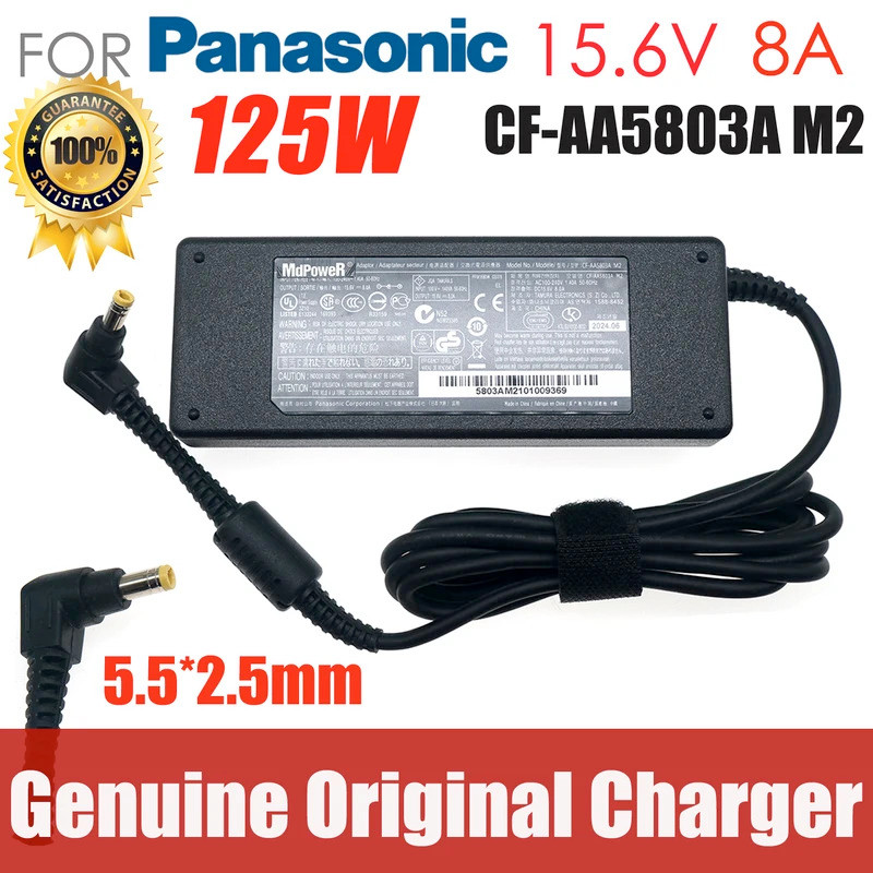ของแท้ 15.6V 8A CF-AA5803A CF-AA1683A AC Adapter Charger สําหรับ Panasonic Toughbook CF-74/19 CF-51 