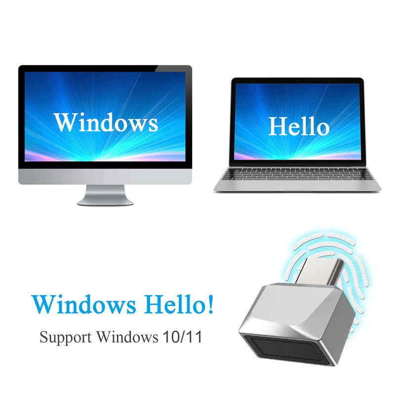 USB Fingerprint Reader Biometric สแกนลายนิ้วมือ สำหรับ Windows 11/10 thumbnail 4