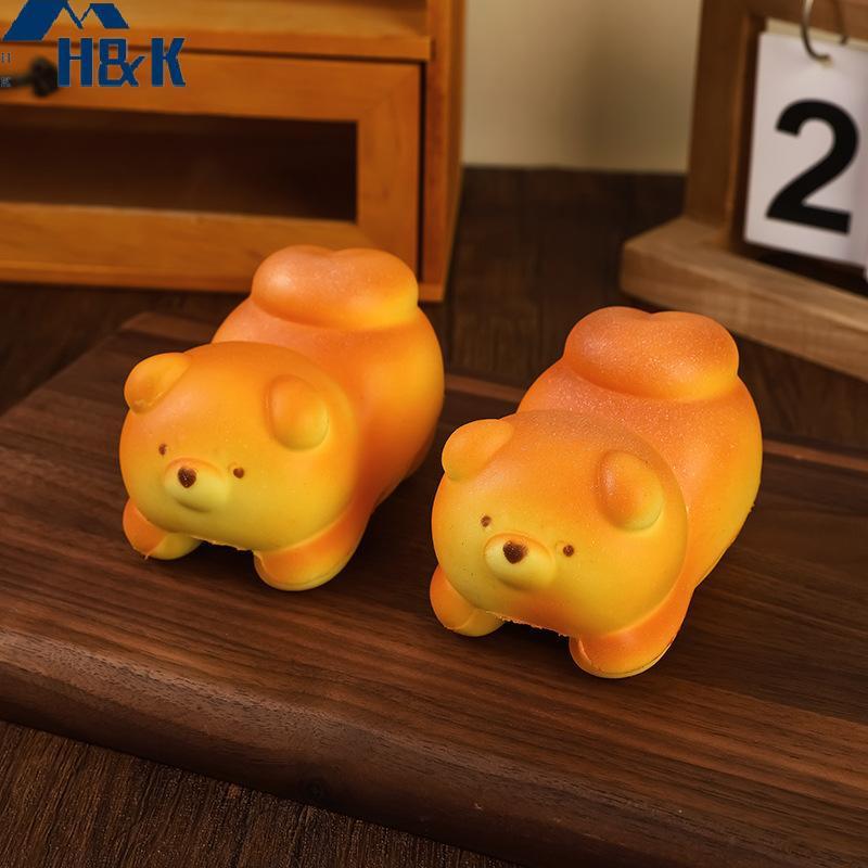 [H&K] ช้า Rising Squeeze Toast ของเล่นนุ่มขนมปังสมจริงความเครียดบรรเทา Sensory Fidget ของเล่นสําหรับ ADHD เด็กผู้ใหญ่ {th}