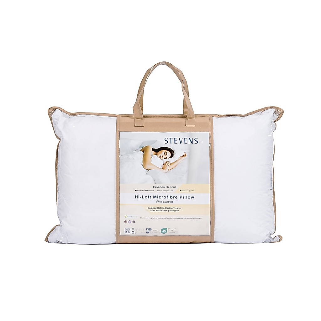 STEVENS หมอนหนุน Hi-Loft Microfibre  รุ่น Soft และ Firm  ขนาด 19x29 นิ้ว