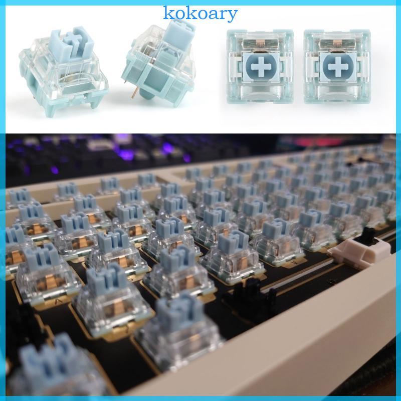 KOK Mechanical Gaming Keyboard Switch 10 4pcs Silent TTC Silent Bluish White Switch