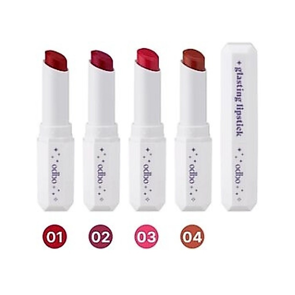 ♦️ของแท้·ส่งด่วน·ถูก♦️Odbo Glasting Lipstick #OD5020 โอดีบีโอ กลาสติ้ง ลิปสติก x 1 ชิ้น dayse