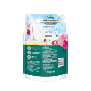 Downy ดาวน์นี่ ผลิตภัณฑ์ปรับผ้านุ่ม สูตรเข้มข้นพิเศษ ตากผ้าในร่ม ถุงเติม 1 ลิตร