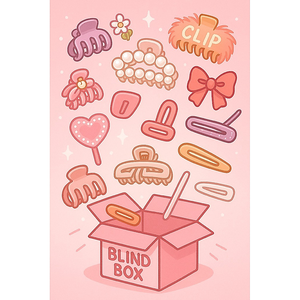 กล่อง RANDOM BLIND, กล่อง RANDOM BLIND, SUPER DEAL RANDOM HAIR CLIP BLIND BAG, DIGNITY BLIND BAG