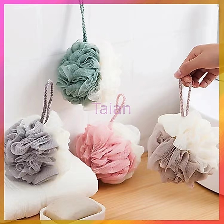 Taian ใยขัดตัว ฟองน้ำขัดตัว ฟองน้ำอาบน้ำ ไนลอนขัดผิว ตีฟอง