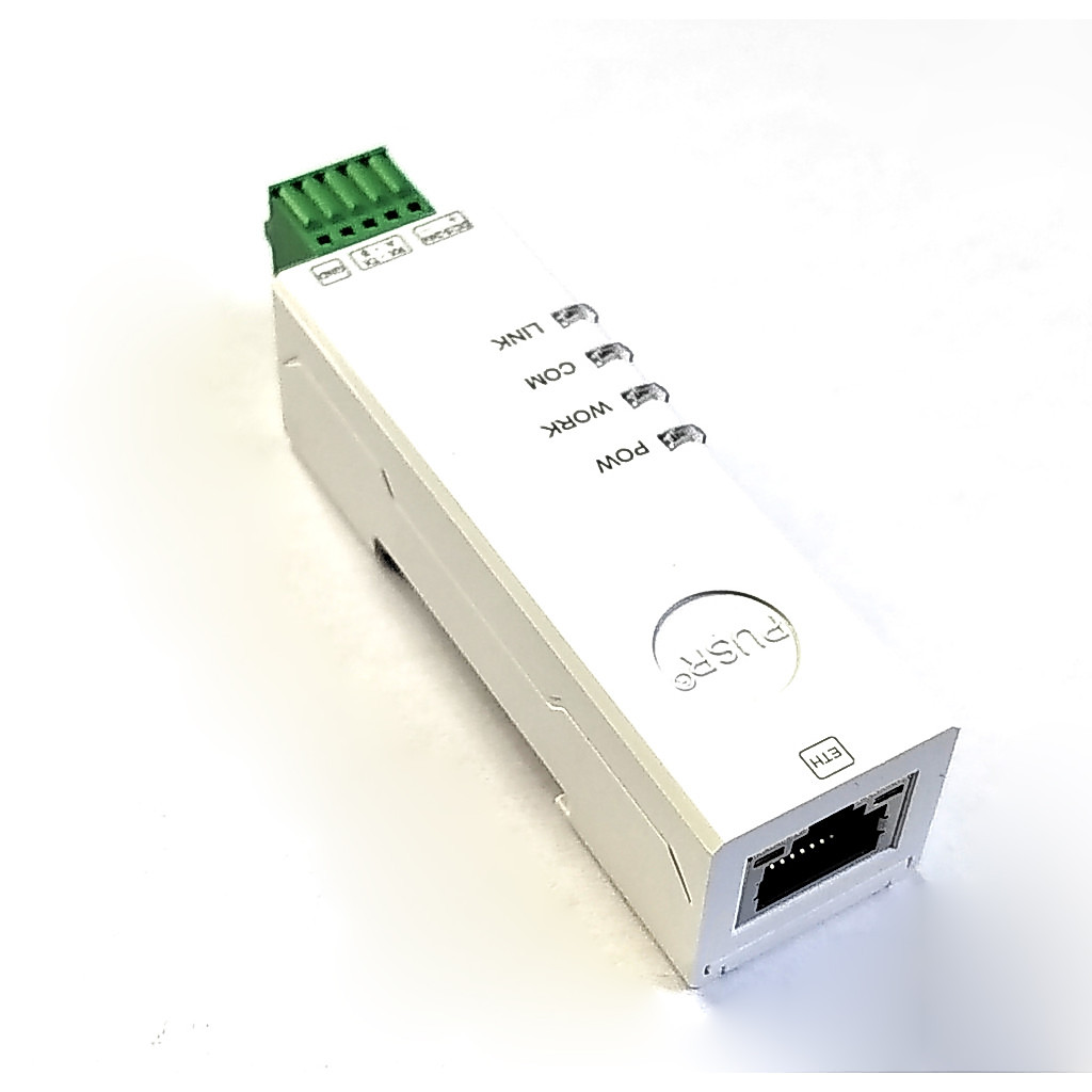 PUSR DIN Rail RS485 ถึง Ethernet Modbus Gateway Modbus RTU ถึง Modbus TCP อุปกรณ์อนุกรมเซิร์ฟเวอร์ U