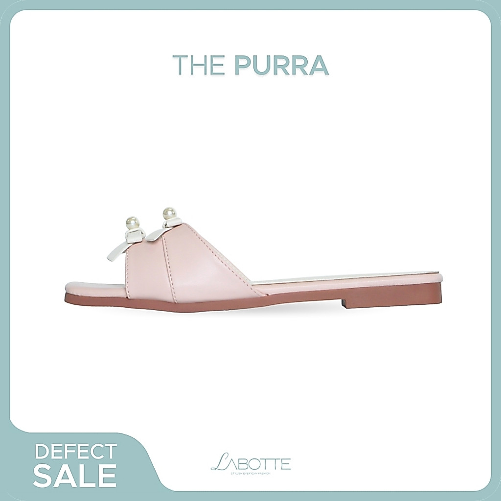 The Purra (Defect) (สินค้ามีตำหนิ) - Labotte.bkk รองเท้าแตะ รองเท้าแตะมีโบว์ รองเท้าแตะน่ารัก(A113-2)