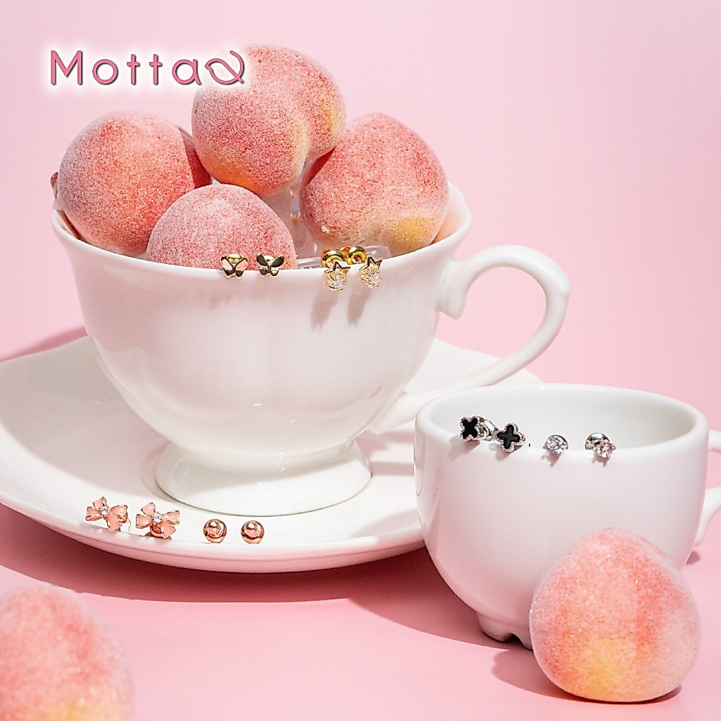 Motta March Moments collection ต่างหูกล่อง 2 คู่  Nickel Free