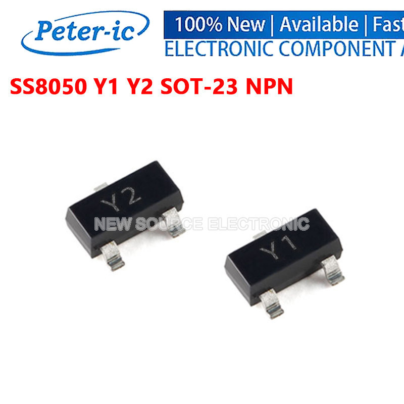 (20-100 ชิ้น) SS8050 Y1 Y2 SOT-23 NPN ทรานซิสเตอร์พลังงาน SMD ชิป Triode