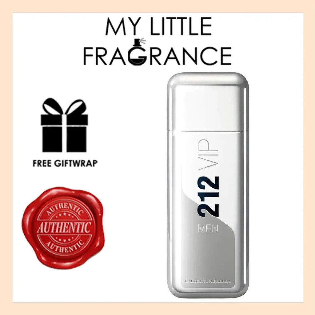 100ml Carolina Herrera 212 VIP Men EDT Eau de Toilette Are You On The List? Man Male Guys pour Homme