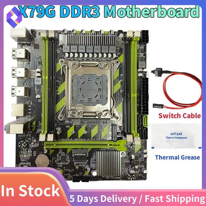 X79G DDR3 เมนบอร์ดเดสก์ท็อป LGA2011 4XDDR3 RECC ช่อง PCI-E X16 SATA3.0 M.2 NVME Server X79 เมนบอร์ดส