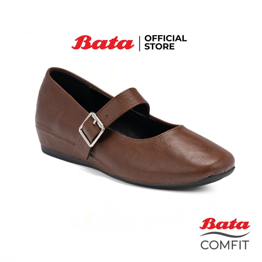 Bata บาจา รองเท้าคัทชู แบบสวม สูง 1.5 นิ้ว สำหรับผู้หญิง รุ่น CATLYN สีดำ 5316527 สีน้ำตาล 5314527