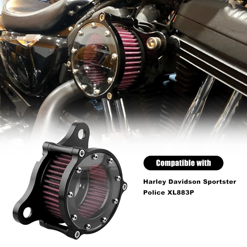 เหมาะสําหรับ Harley Iron 883 Sportster 883/1200 กรองอากาศอุปกรณ์เสริมรถจักรยานยนต์