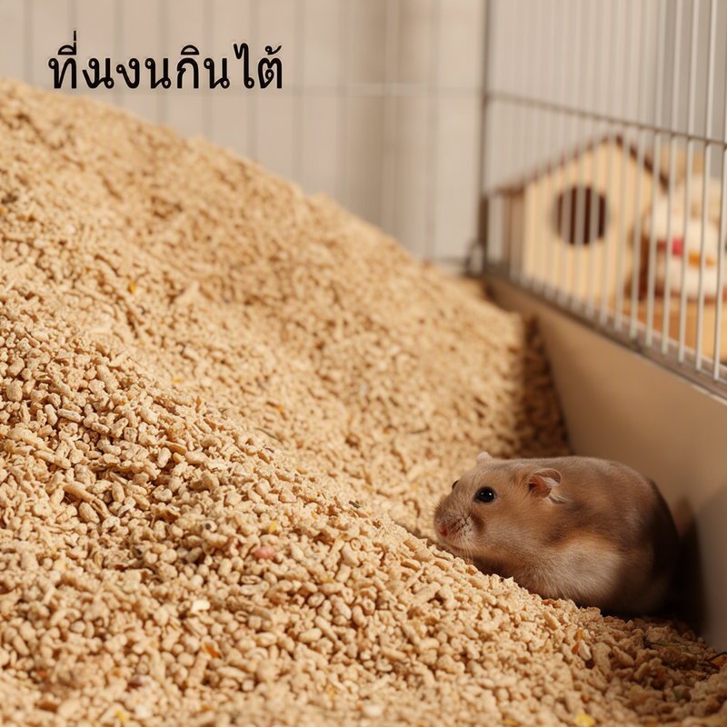 ซังข้าวโพดรองกรงแฮมสเตอร์ ดูดซับกลิ่น ระบายอากาศ แพ็คใหญ่ รูปที่ 2