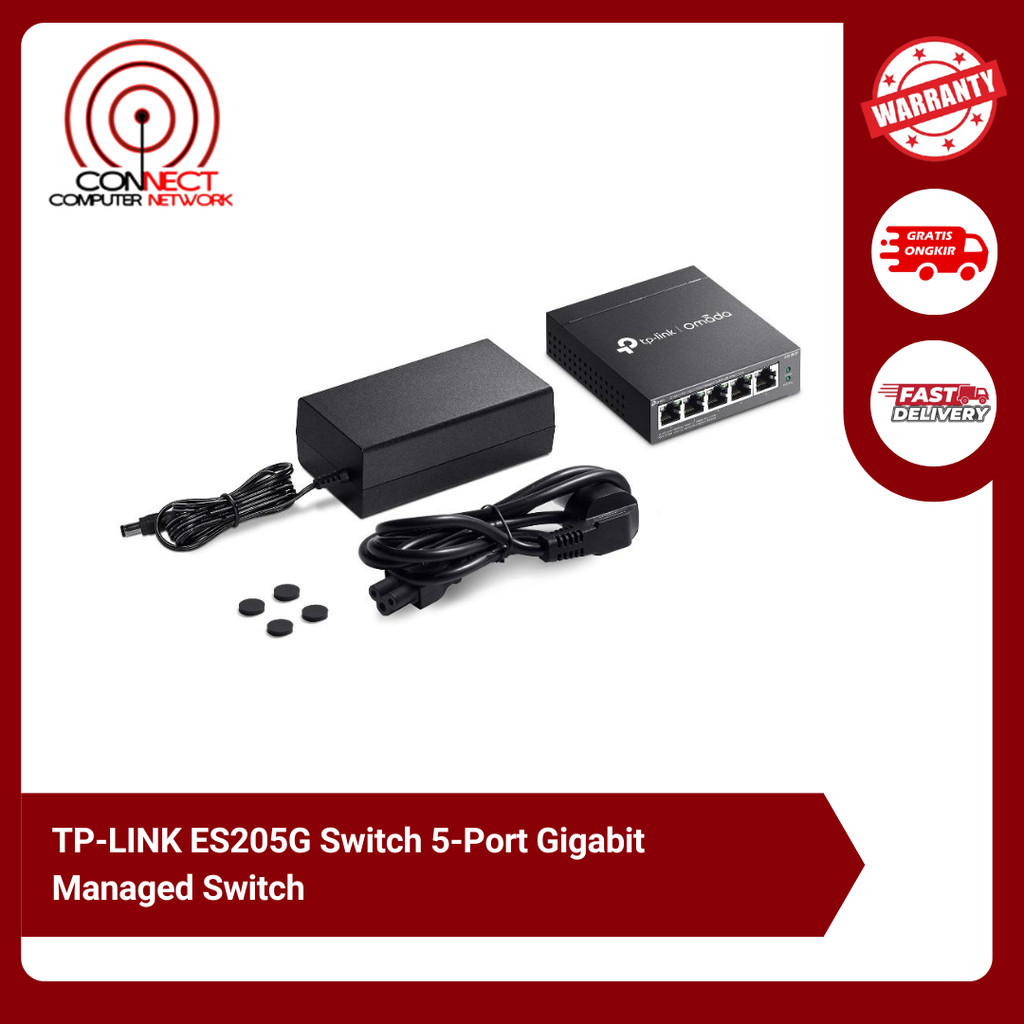 TP-LINK ES205G Switch 5-Port Gigabit Managed Switch
