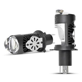 ไฟหน้า LED รถจักรยานยนต์ H4 - เลนส์โปรเจคเตอร์ 10000LM พร้อมพัดลมเทอร์โบระบายความร้อน