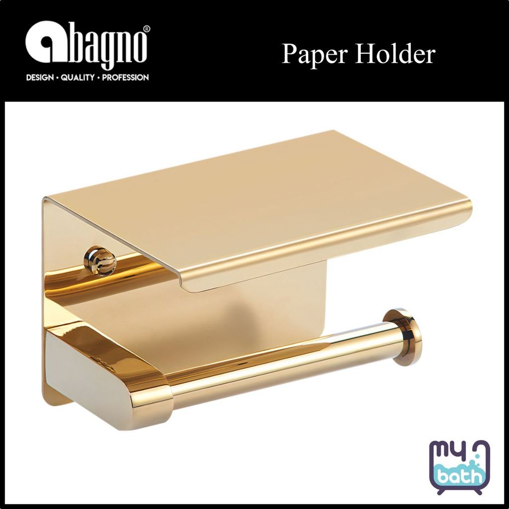Abagno PH-501-ZG Stainless Steel Paper Holder - เซอร์โคเนียมโกลด์