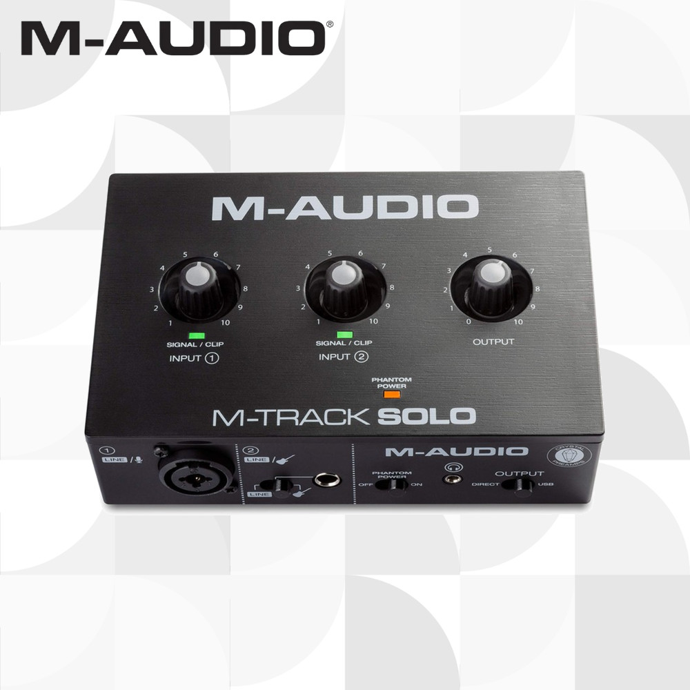 M-AUDIO M-Track Solo Audio Interface อินเตอร์เฟสเสียง【ส่งตรงจากญี่ปุ่น】