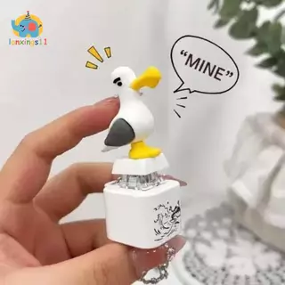 LAN 3D การ์ตูน Seagull Custom Keycap Squeaky เสียงซิลิโคน Key Cap สําหรับเล่นเกมคีย์บอร์ด TH