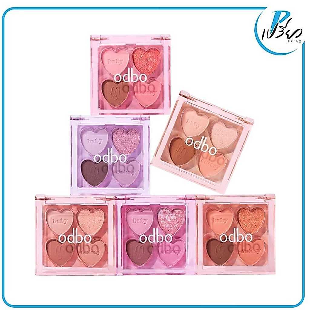 ODBO โอดีบีโอ เบบี้ คิ้วท์ซี่ พาเลท OD2035 1.8 กรัม(มีให้เลือก 6 เฉดสี)ODBO Baby Cutesy Palette OD20