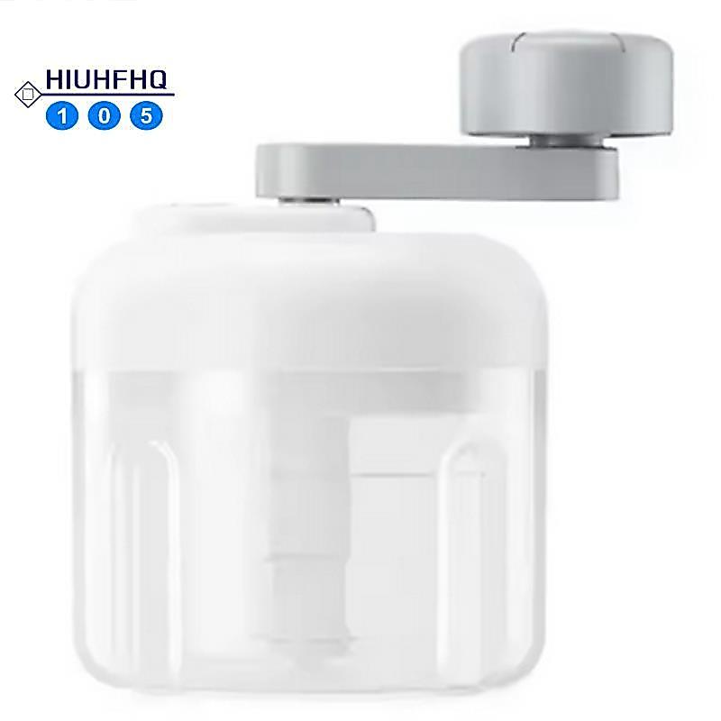 Hiuhfhq106Food Chopper พร้อมคอนเทนเนอร์หัวหอม Chopper Manual Food Chopper สีขาว 250ML