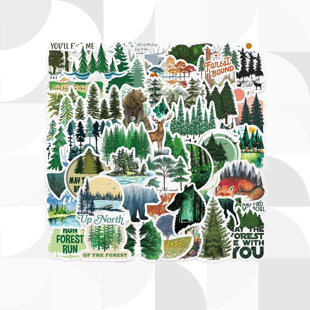 Forest Sticker (Only 1 Piece Randomly Not a Set) สติ๊กเกอร์【ส่งตรงจากญี่ปุ่น】
