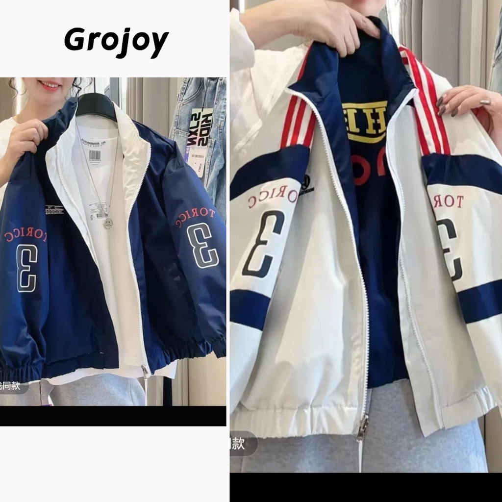 ((คลังสินค้าพร้อม) 2-16 Years Old Boys Double-Sided Wear Fashion Sports Jacket Loose Casual All-Matc