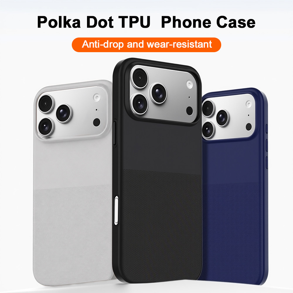 เคส TPU แบบนิ่มลายจุด For iPhone 17 13 11 12 14 16 Pro Max 15 Pro Max 12 14 Pro นุ่ม และกันกระแทก
