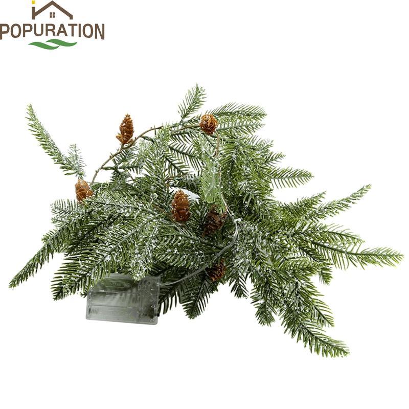 POP LED Pine Needle String Lights Fairy สําหรับเทศกาลงานแต่งงานตกแต่งขับเคลื่อน