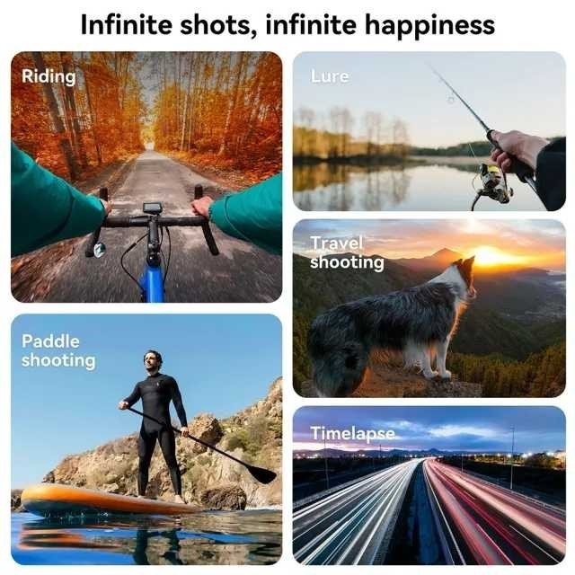 ZDANSTTR TELESIN สายรัดสร้อยคอแบบแม่เหล็กสําหรับกล้องแอ็คชั่นสมาร์ทโฟน - TE-MMK-002