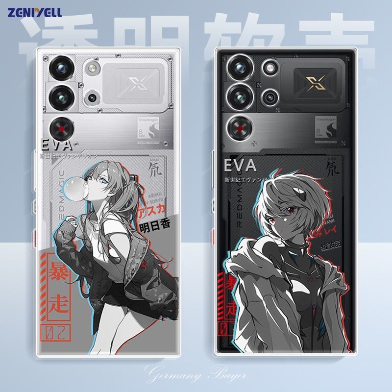 สําหรับ Nubia Red Magic 10S Pro เคสโทรศัพท์ Red Magic 10 Pro ฝาครอบป้องกันโปร่งใสกันกระแทก Asuka Sof