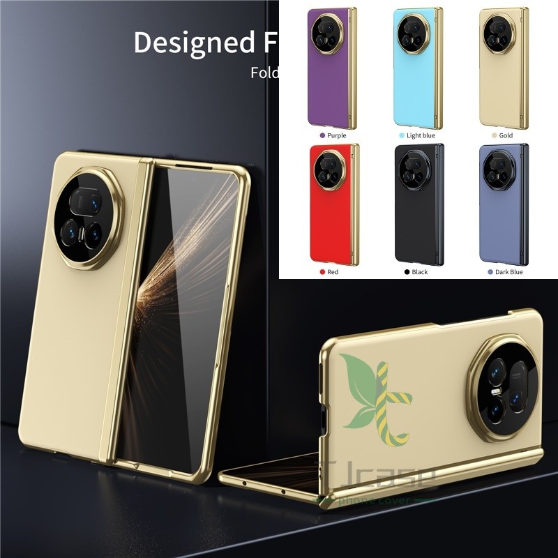 บานพับฝาปิดอัตโนมัติ Rebound ผิวรู้สึกกรณี Funda สําหรับ Honor Magic V3 V6 V5 AG Frosted กระจกนิรภัย