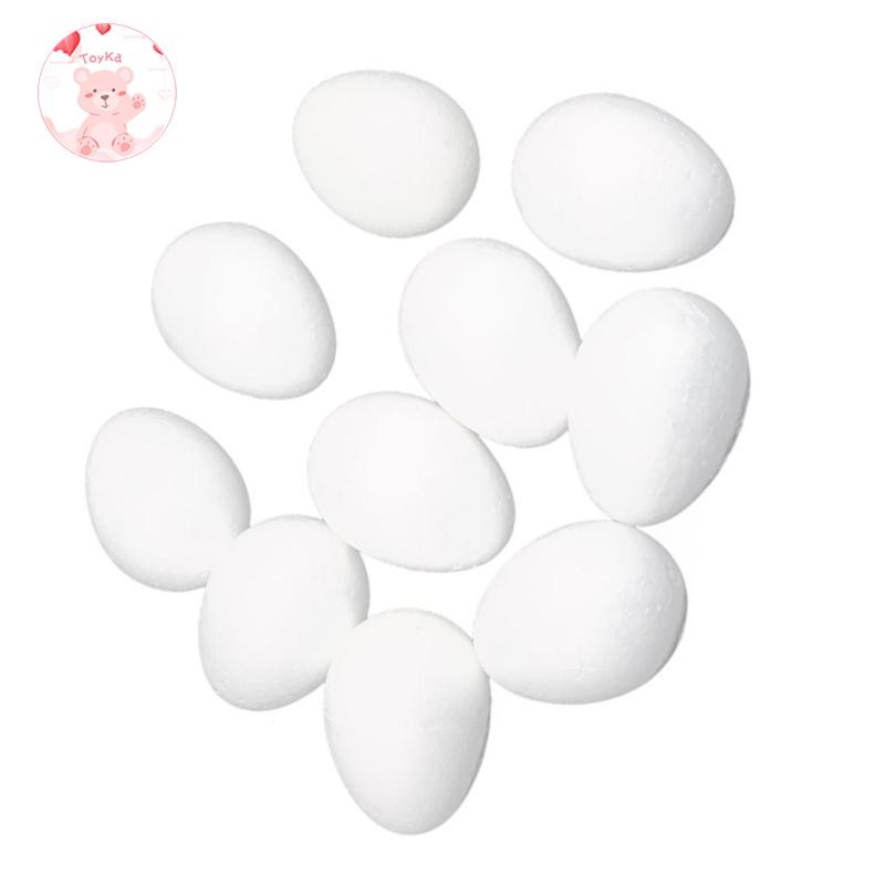 [Whbadguy] 5/10/50x White Modelling Styrofoam Foam Eggs Craft สําหรับงานฝีมือศิลปะ DIY